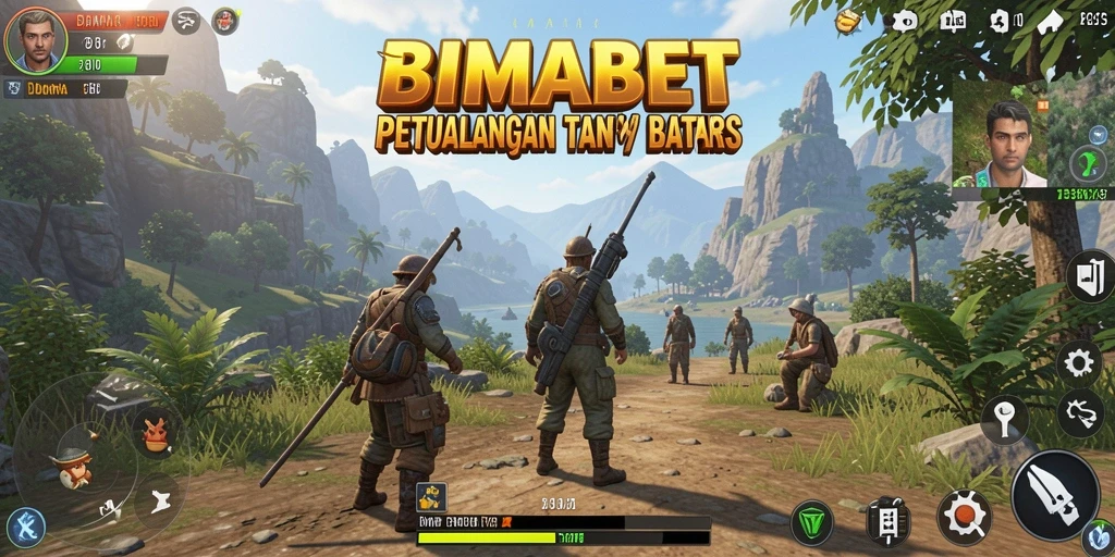 Screenshot utama BIMABET yang menunjukkan gameplay Open World yang dinamis.