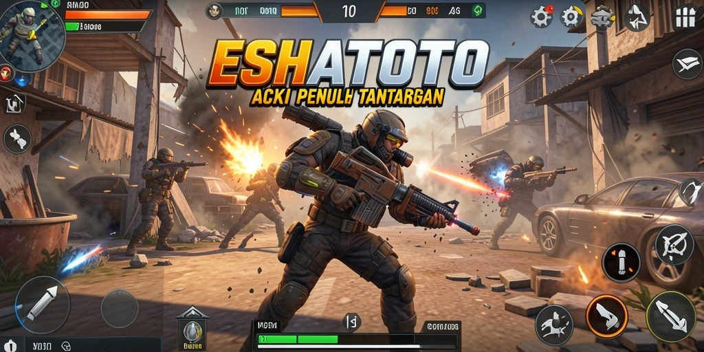 Tampilan gameplay ESHATOTO yang penuh aksi dan tantangan.