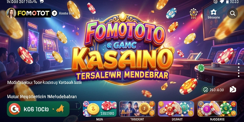 Screenshot gameplay FOMOTOTO dengan grafik menawan dan antarmuka interaktif.