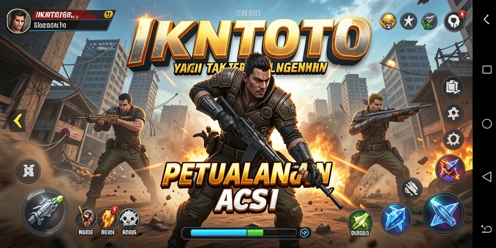Tampilan seru gameplay IKNTOTO dengan aksi mendebarkan.