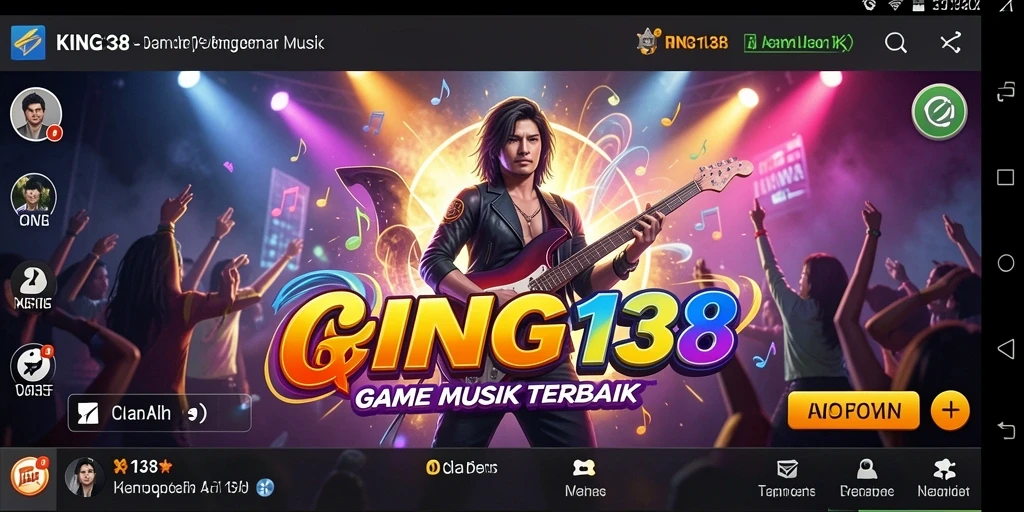 Tampilan gameplay yang seru dengan tantangan musik interaktif.