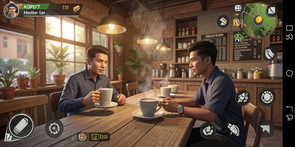 Tampilan gameplay KOPI77 yang seru dan interaktif.