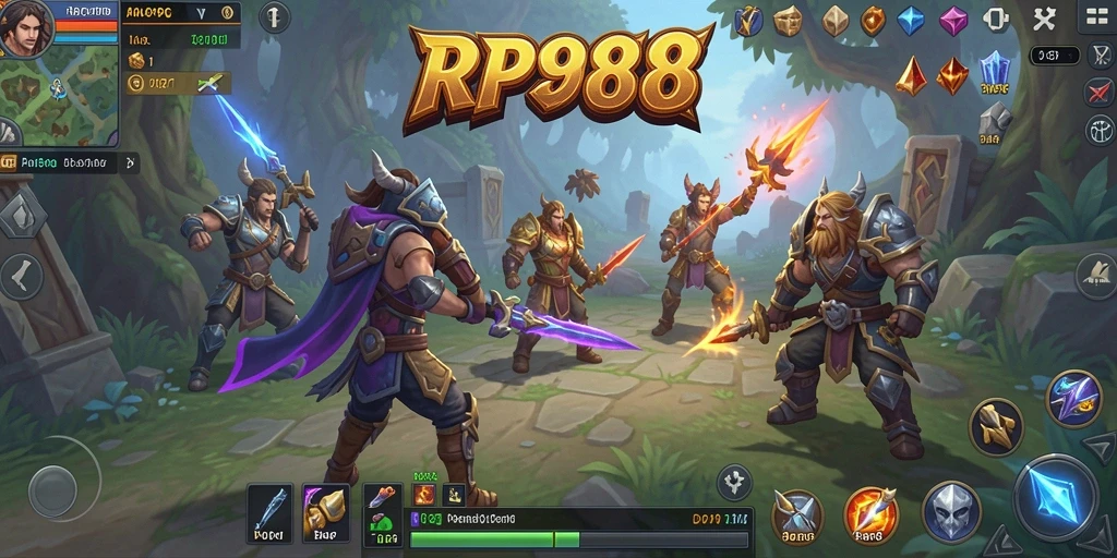 Tampilan seru gameplay RP888 di dunia ARPG.
