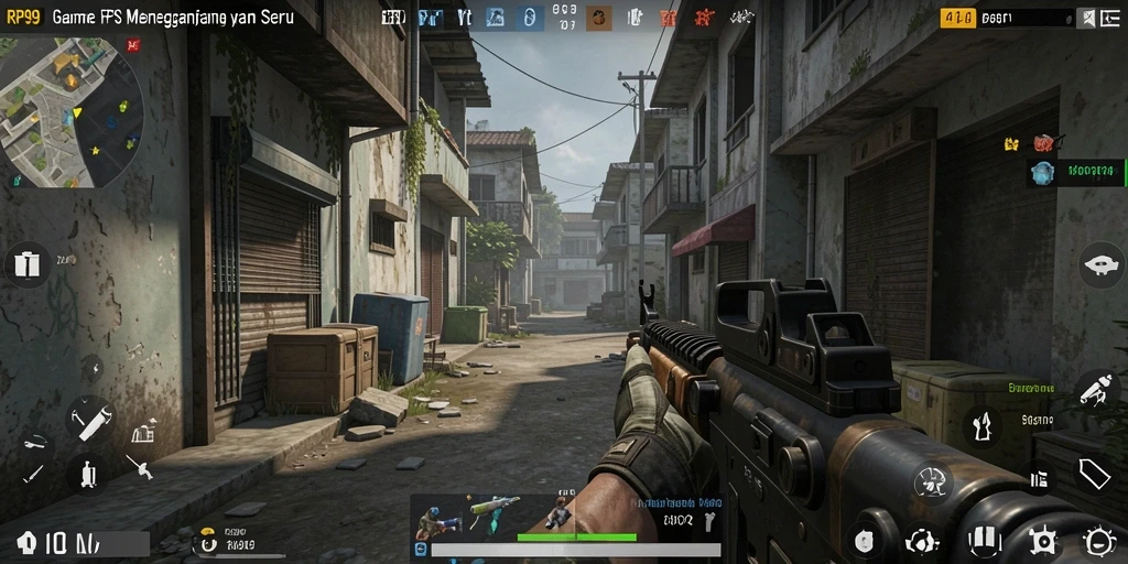 Gameplay intens dalam RP99, menunjukkan aksi tembak-menembak yang seru.