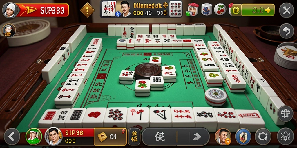 Tampilan gameplay SIP33 dengan ubin Mahjong yang menarik.